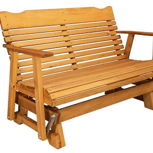 Amish Crafted 4' & 5' Cedar Glider 4' Stained