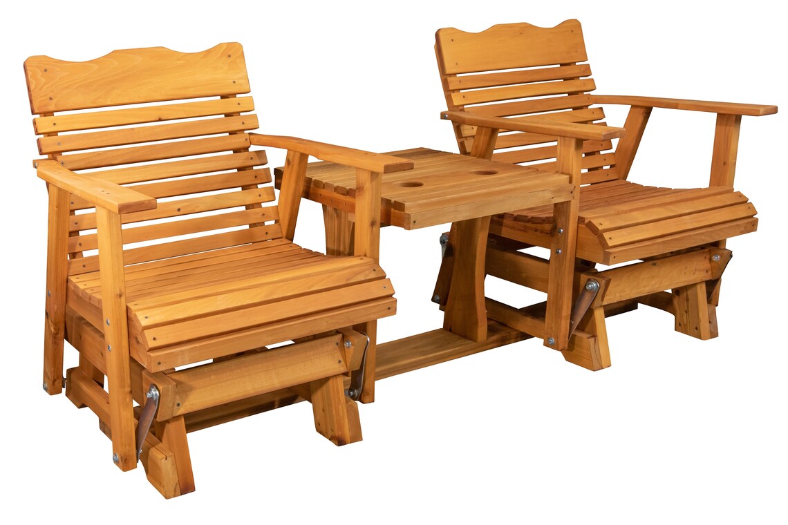 Cedar Traditional English Glider From Amish Furniture