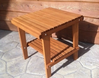 Amish Crafted Cedar Side Table