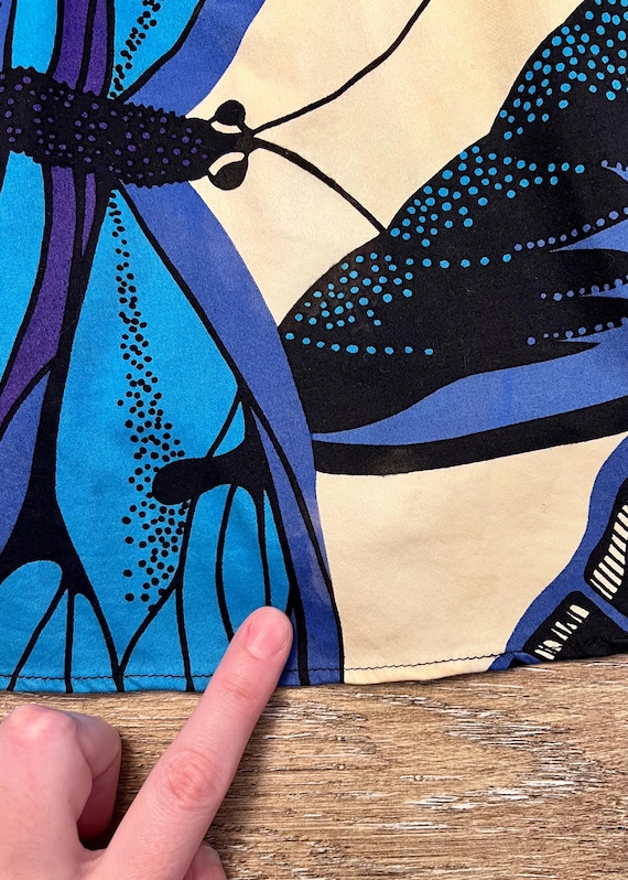 Vintage Y2K Betsey Johnson Butterfly Dress / 2000s Indigo