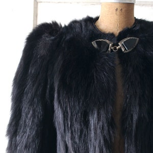 Vintage 1930s Black Skunk Fur Jacket / 30s Cropped Skunk Coat - Etsy