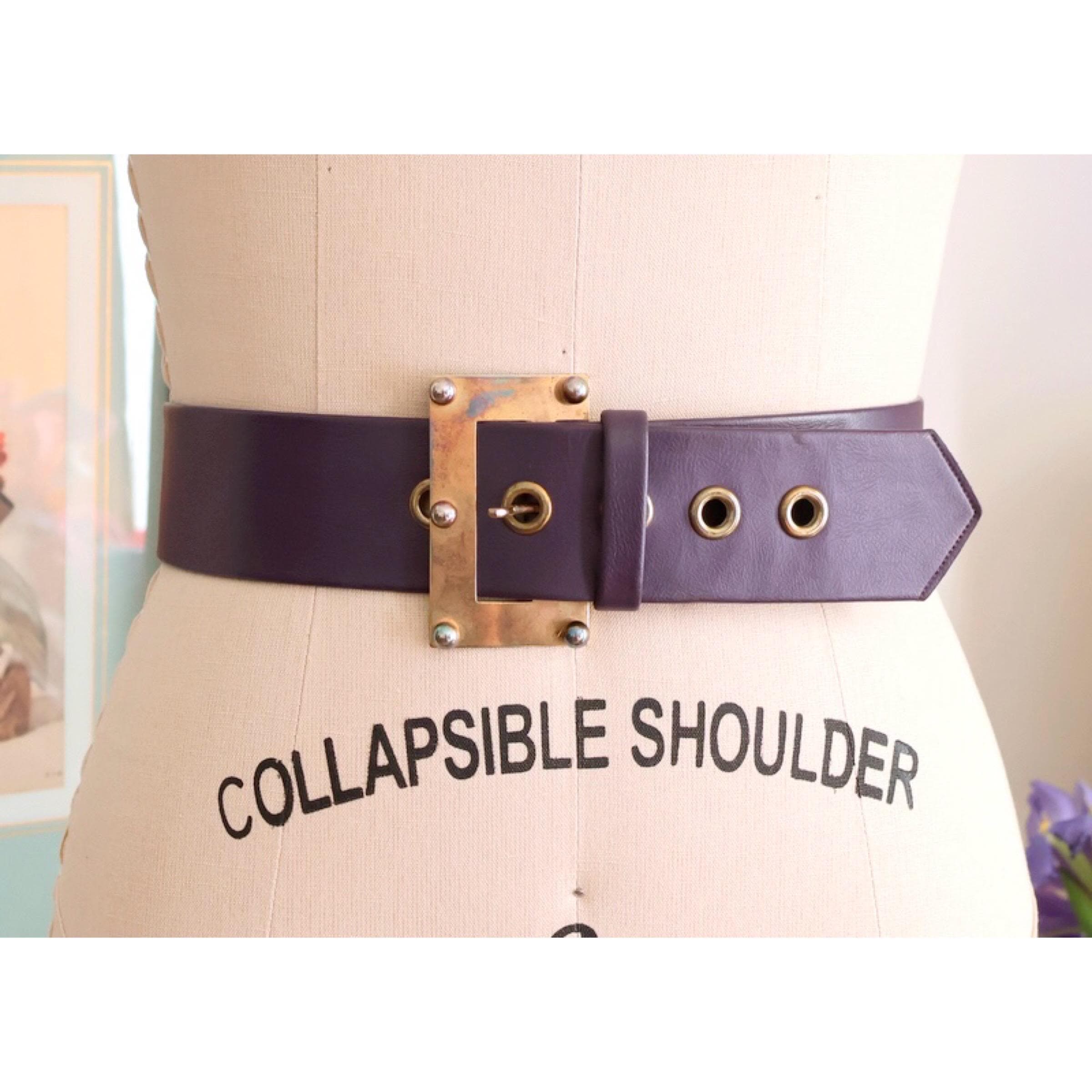 Vintage 1970’s Gold Chain belt with Purple metal ball tassel accents Christian Dior Gold Metal Tassel Belt – Screaming Mimis  main image 3