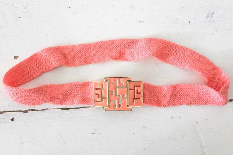 St. John Vintage Santana Knit Enamel Buckle Belt il_fullxfull.5367574302_38lr.jpg main image 4