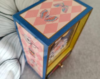 Vintage Koji Murai Clown Music Box: Flower August, 1980s Shadow