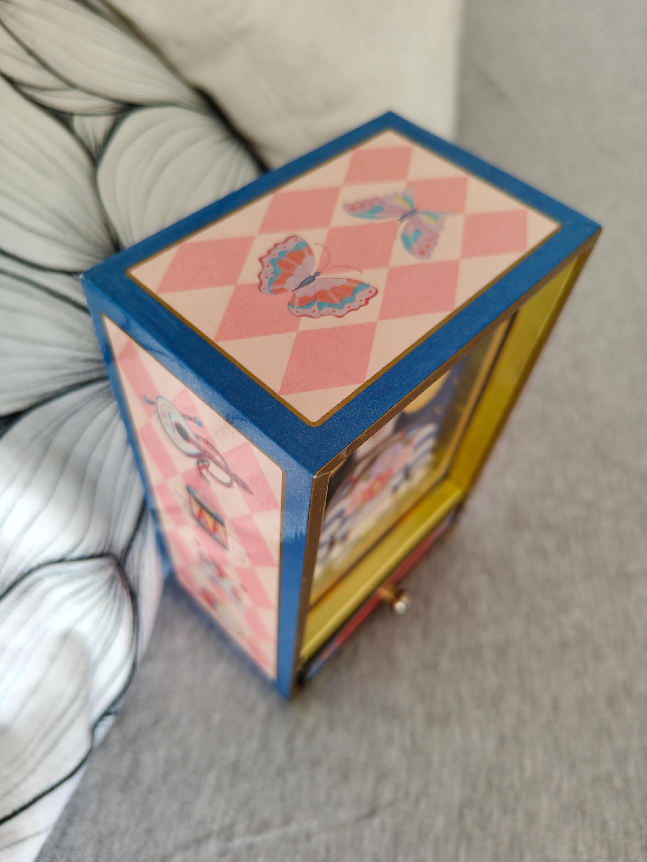 Vintage Koji Murai Clown Music Box: Flower August, 1980s Shadow