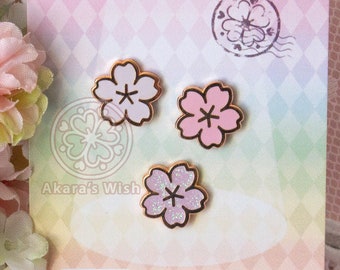 Small Sakura Cherry Blossom Enamel Pin Mini Filler Pins