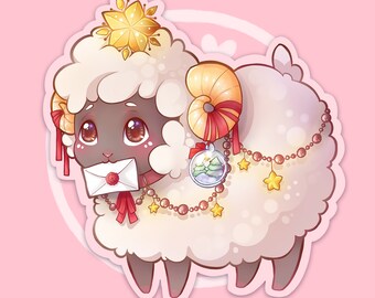 Vinyl Sheep Babu sticker - Christmas Holiday - die cut sticker perfect for decoration laptop planner matte