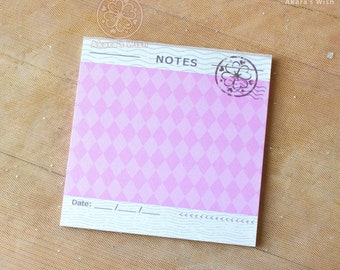 Pink passport style memo pad perfect for taking cute notes