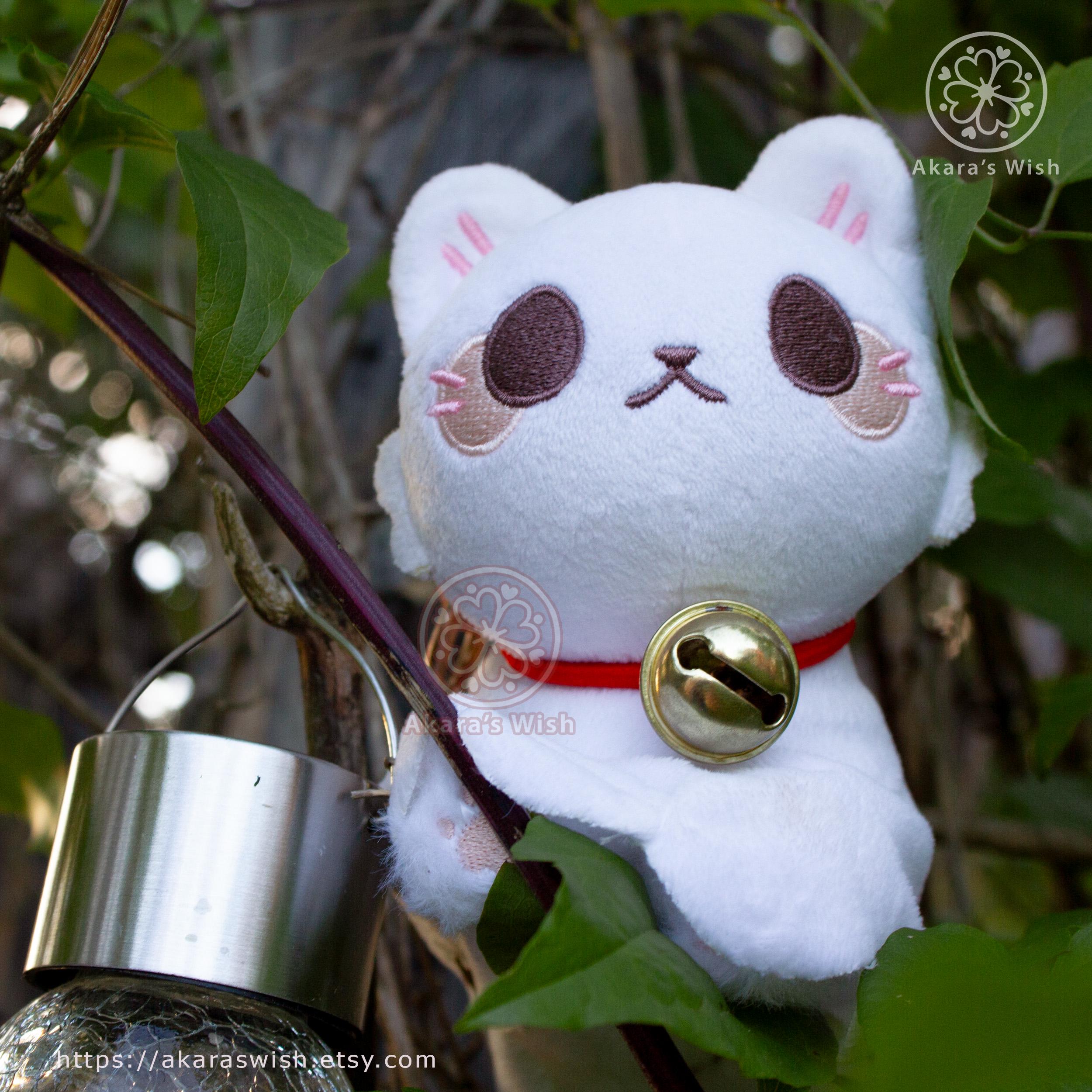 Ghost Kitten Yuki - Stuffed Plush Toy and Bag Charm - Etsy