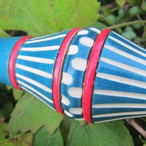 Large Colorful Frula Flute Handmade Wooden Music Bih Bosnia Visokomood ...