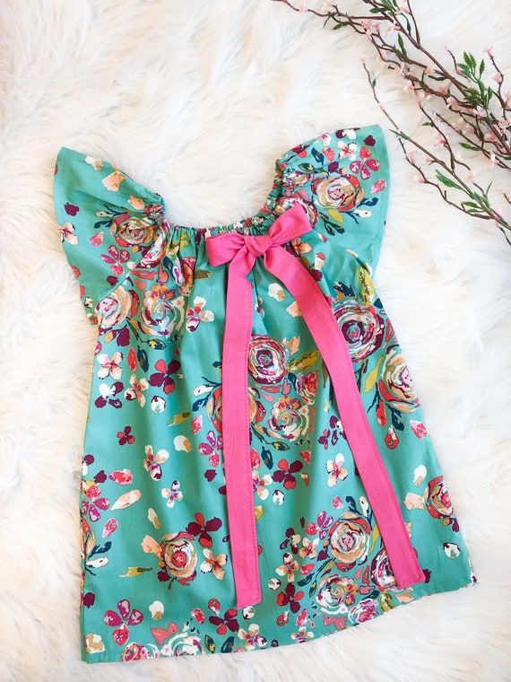 teal church dress