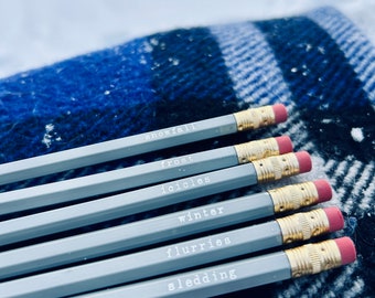 Winter Words Pencil Set