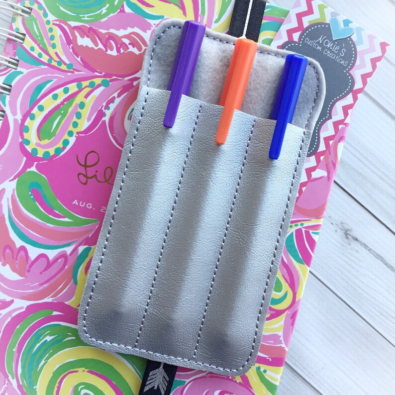 Triple Pen Holder Planner Accessories Planner Pens Etsy