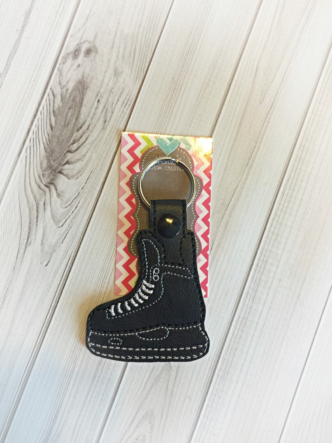 Hockey Skate Keychain Hockey Keychain Ice Skate Keychain Etsy