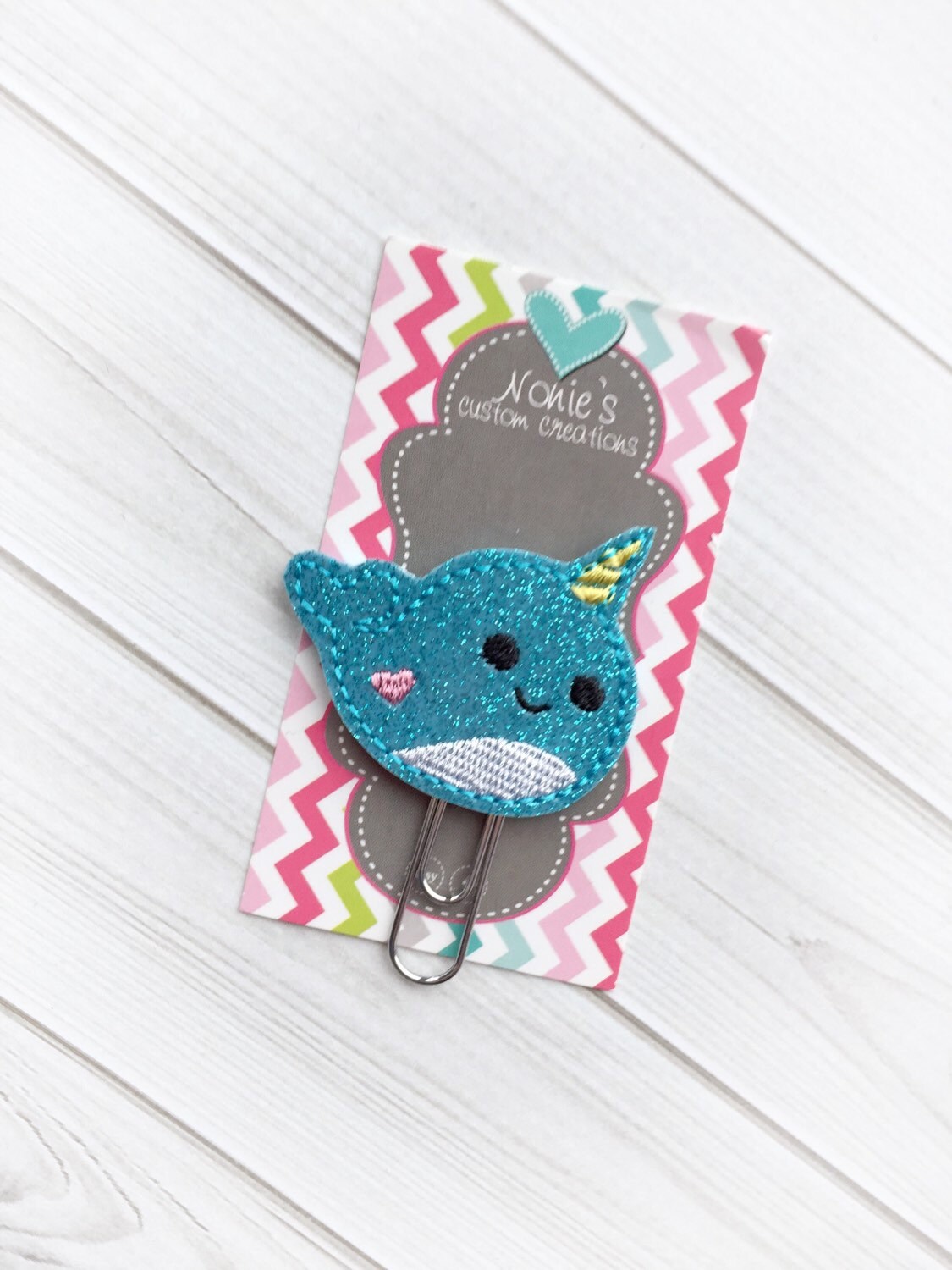 Narwhal Paper Clip Narwhal Bookmark Narwhal Paperclip - Etsy