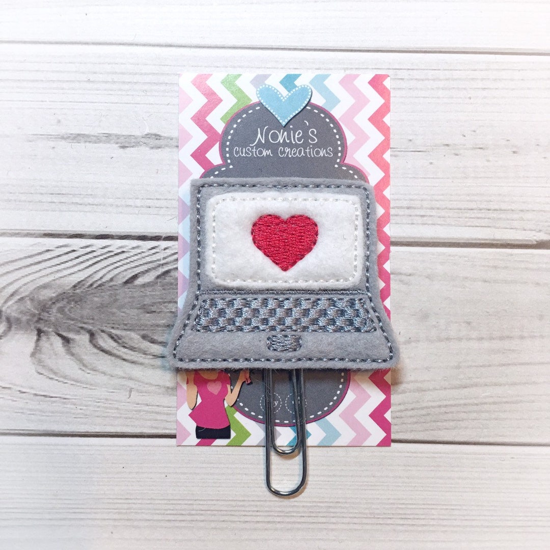 Computer Paperclip computer Paper Clip Planner Accessories Etsy