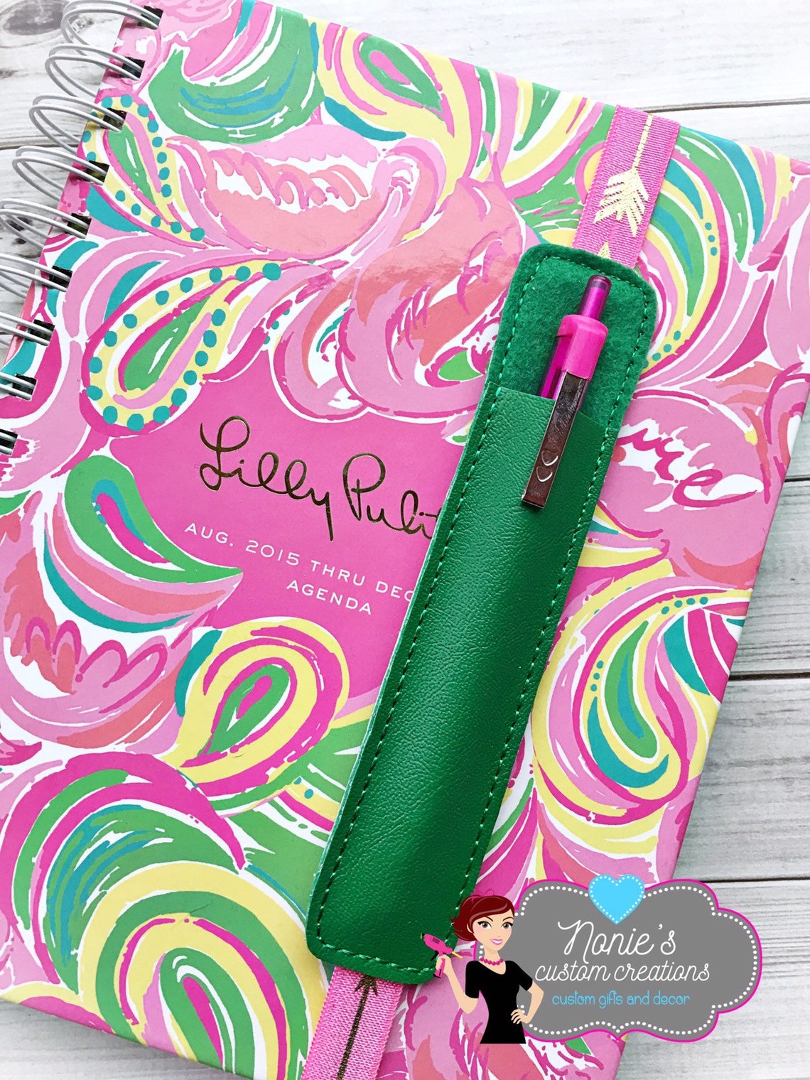 Planner Pen Holder Planner Band Planner Pens Planner Etsy