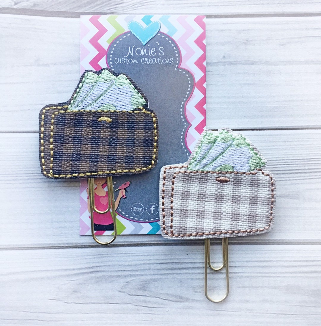 Plaid Wallet Paperclip Wallet Paperclip Wallet Paper Clip Purse