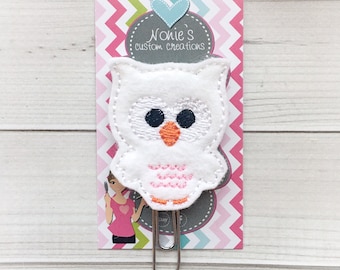 Owl Paper Clip - Owl Paperclip - Planner Accessory - Planner Accessories - Owl Feltie- Planner Paperclips - Planner Paper Clips