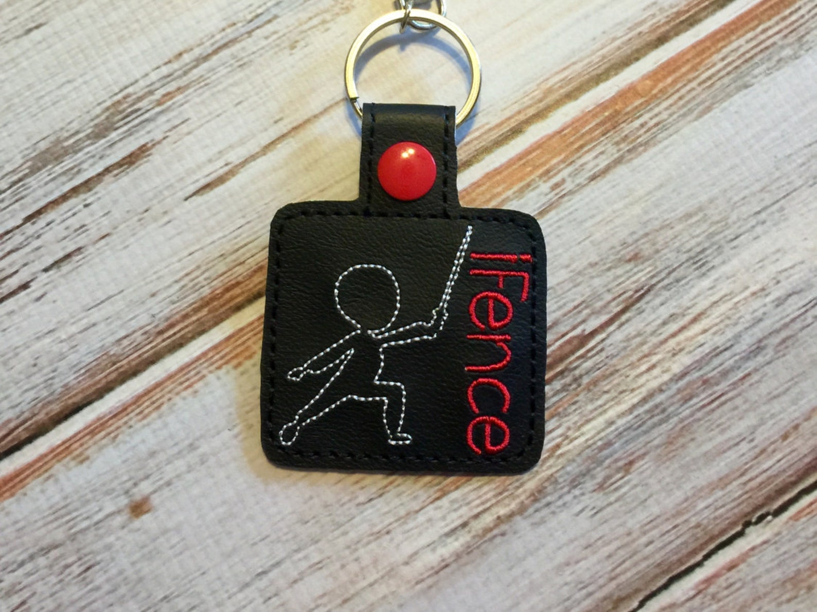 Fencing Keychain Fencing Sword Keychain Fencer Keychain Etsy