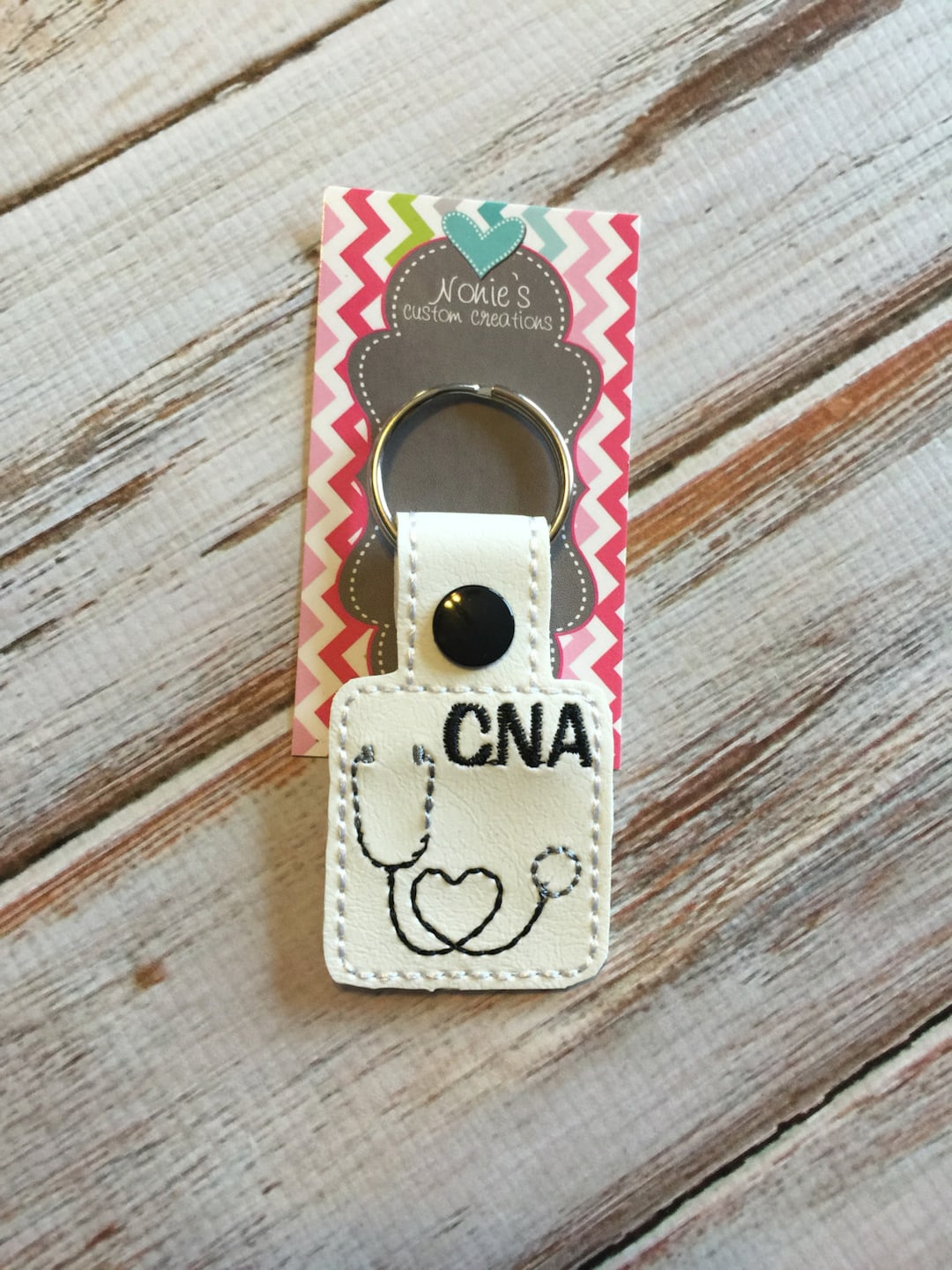 CNA Keychain - Nurse Keychain - Stethoscope Keychain - Nursing Keychain ...
