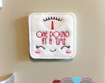 Scale Magnet- Scale Refrigerator Magnet  - Planner Feltie - Weight Loss Magnet - Scale Feltie - Refrigerator Magnet - Weight Loss