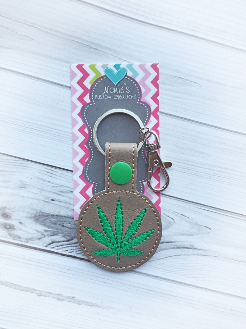Cannabis Keychain Pot Leaf Keychain Marijuana Key Chain Etsy