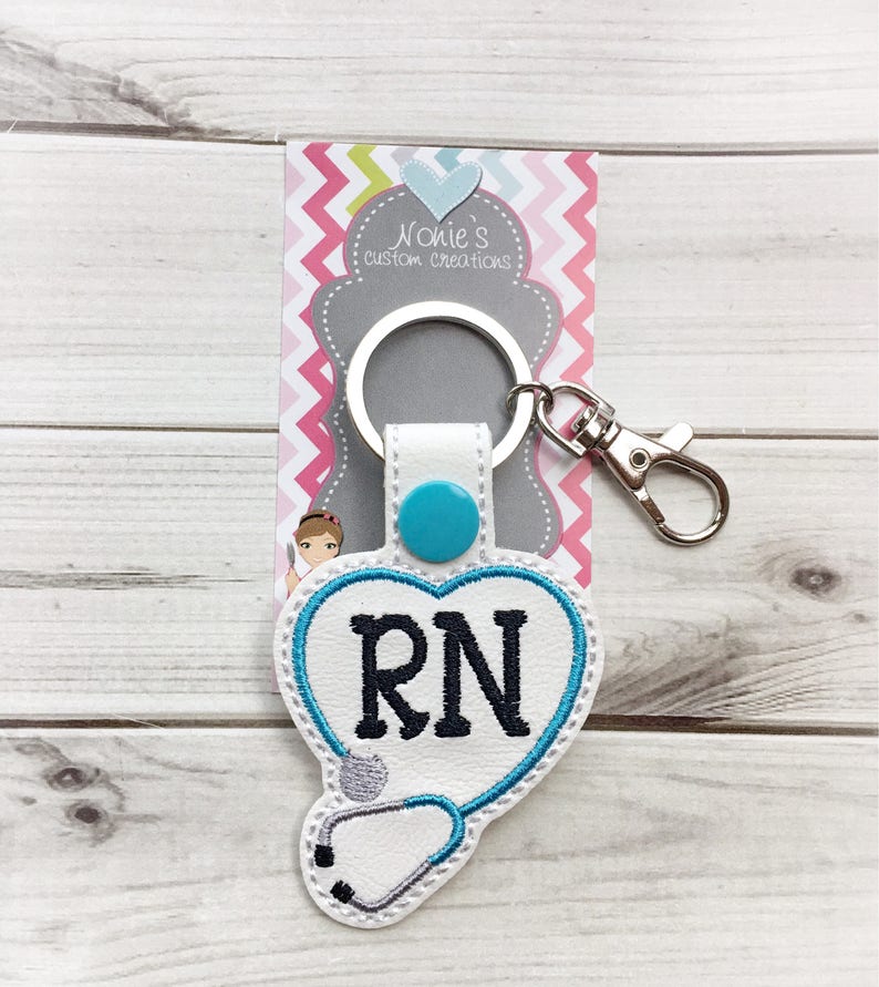 Nurse Keychain RN Keychain Nurse Key Chain Nursing Etsy