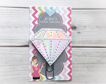 Diamond Paper Clip - Diamond Paperclip - Planner Accessories -Diamond Feltie- Diamond Clip