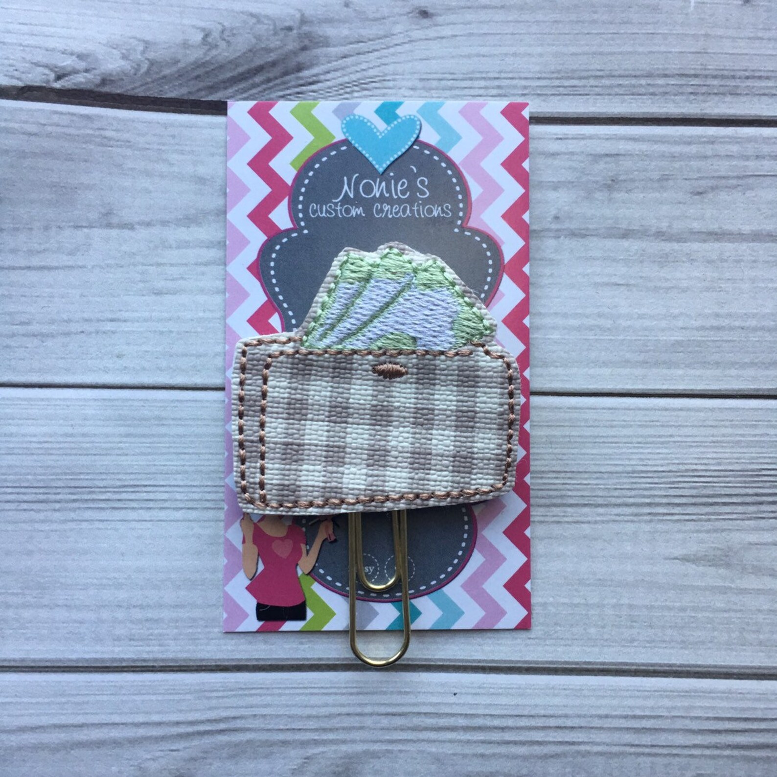Plaid Wallet Paperclip Wallet Paperclip Wallet Paper Clip Etsy