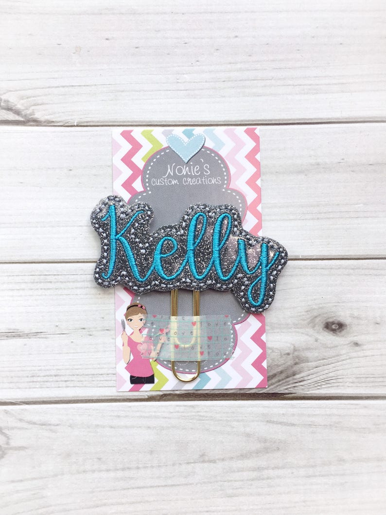 Name Clip Name Paperclip Name Paper Clip Personalized Etsy