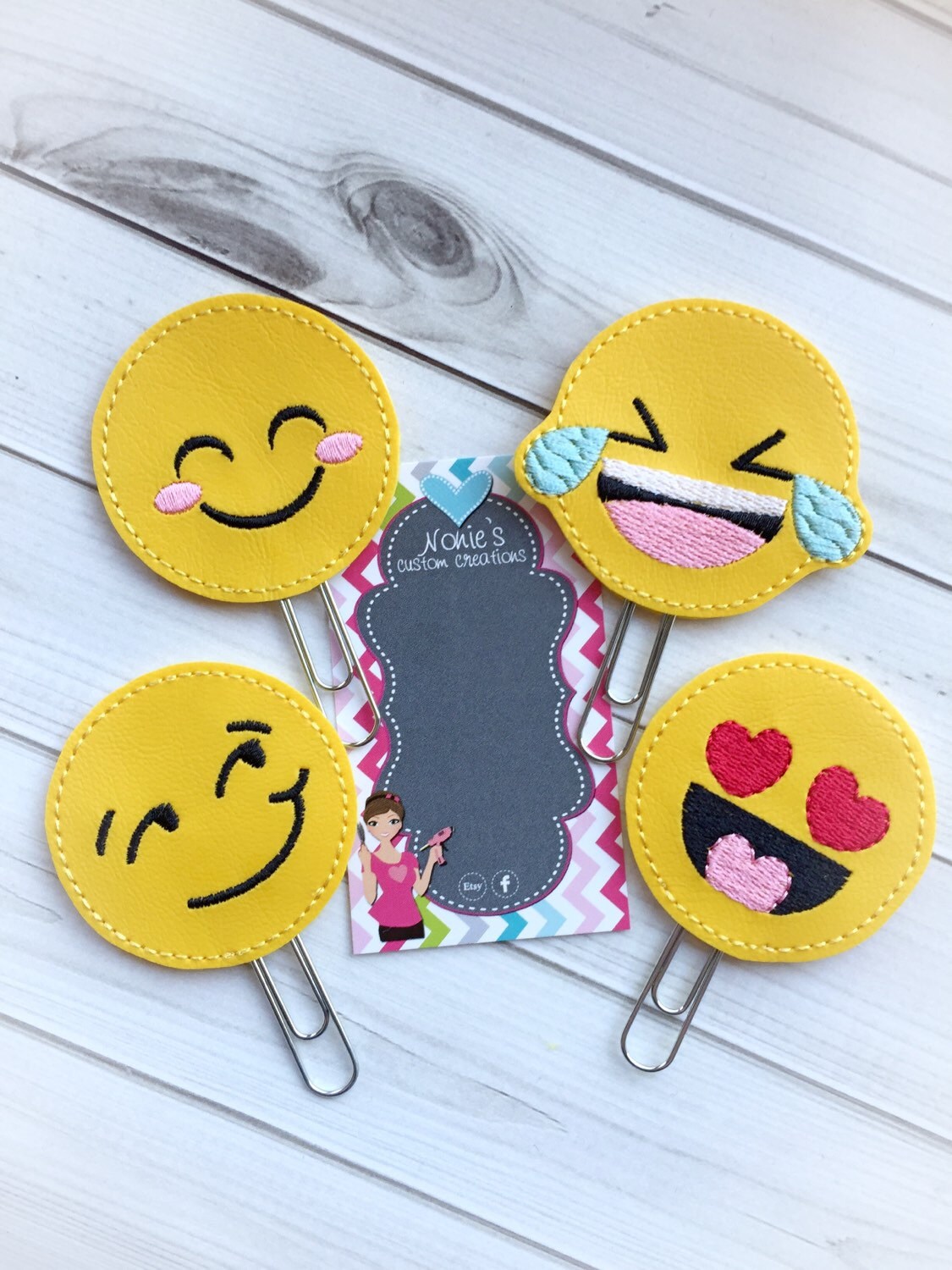 Emoji Paper Clip Planner Paper Clip Planner Paperclip Etsy