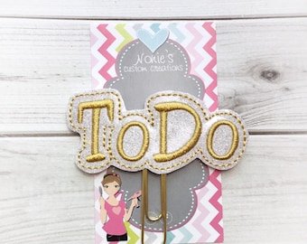 To Do Paper Clip - Planner Paper Clip - Planner Paperclip - Planner Accessories - Planner Feltie - To Do Paperclip - To Do Feltie