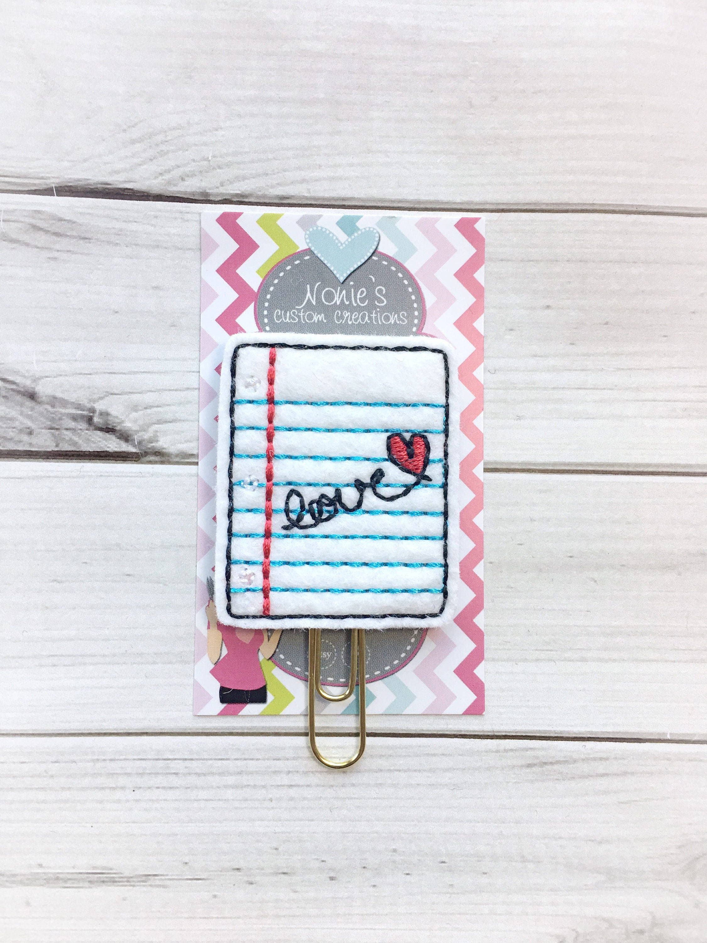 Teacher Paper Clip Teacher Paperclip Teacher Clip Planner Etsy