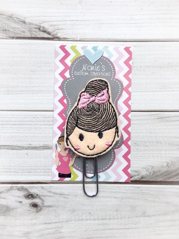 Planner Girl Paper Clip Planner Girl Paperclip Planner Clip Etsy