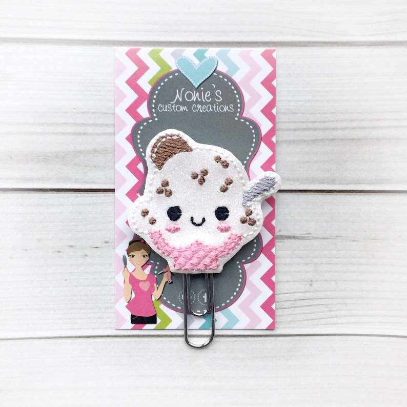 Ice Cream Paper Clip Sundae Paper Clip Planner Paperclip Etsy