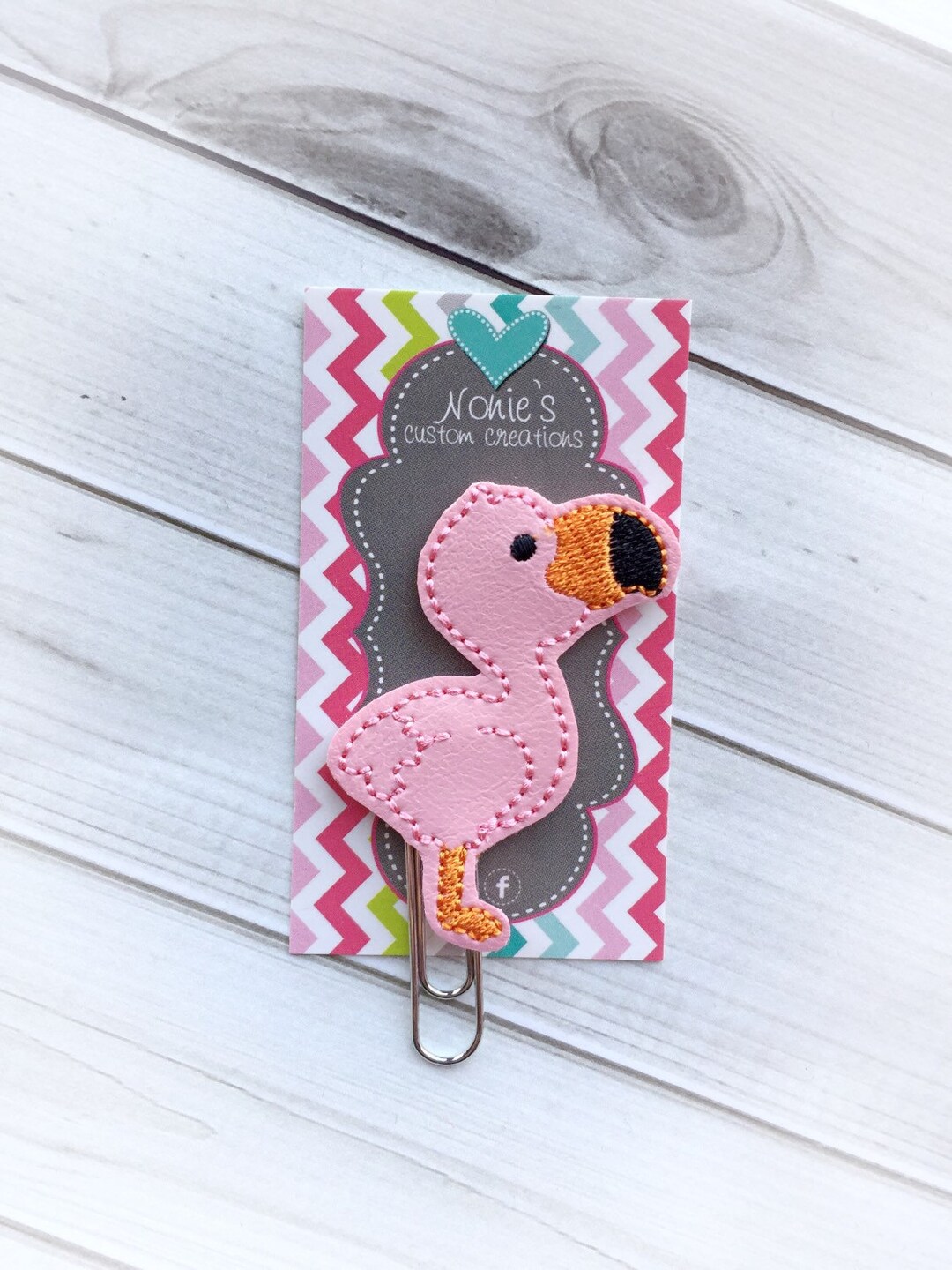 Flamingo Paper Clip Flamingo Paperclip Pink Flamingo Paper Clip