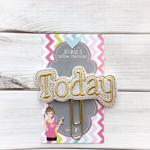 Today Paper Clip Planner Paper Clip Planner Paperclip Etsy