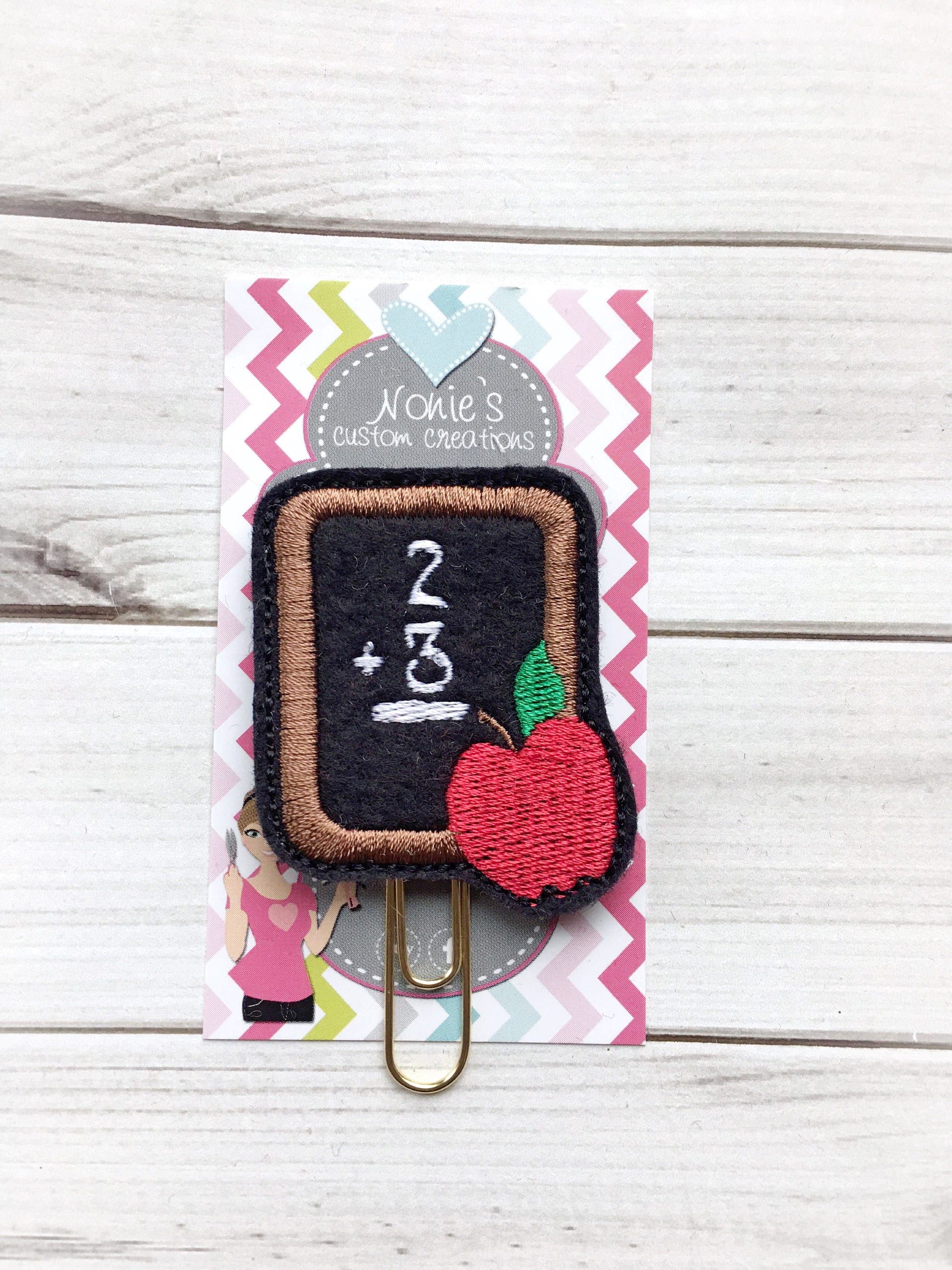 Teacher Paper Clip Teacher Paperclip Teacher Clip Planner Etsy