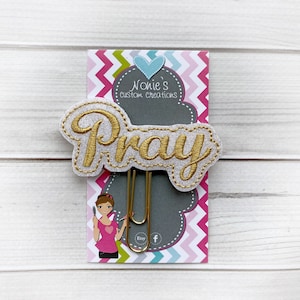 Pray Paper Clip - Planner Paper Clip - Planner Paperclip - Planner Accessories - Planner Feltie - Pray Paperclip - Pray Feltie