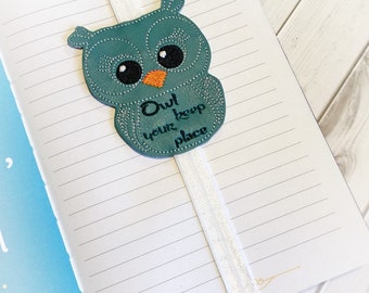 Owl Bookmark - Owl Planner Band - Planner Accessories - Planner Accessory - Owl Planner - Planner Bands