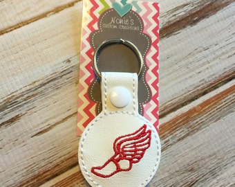 Track Shoe Keychain - Track and Field Keychain - Track Keychain - Cross Country Keychain