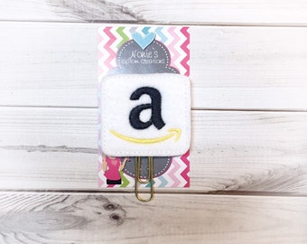 Amazon Paper Clip - Planner Paper Clip - Planner Paperclip - Planner Accessories - Amazon Paperclip- Amazon Feltie