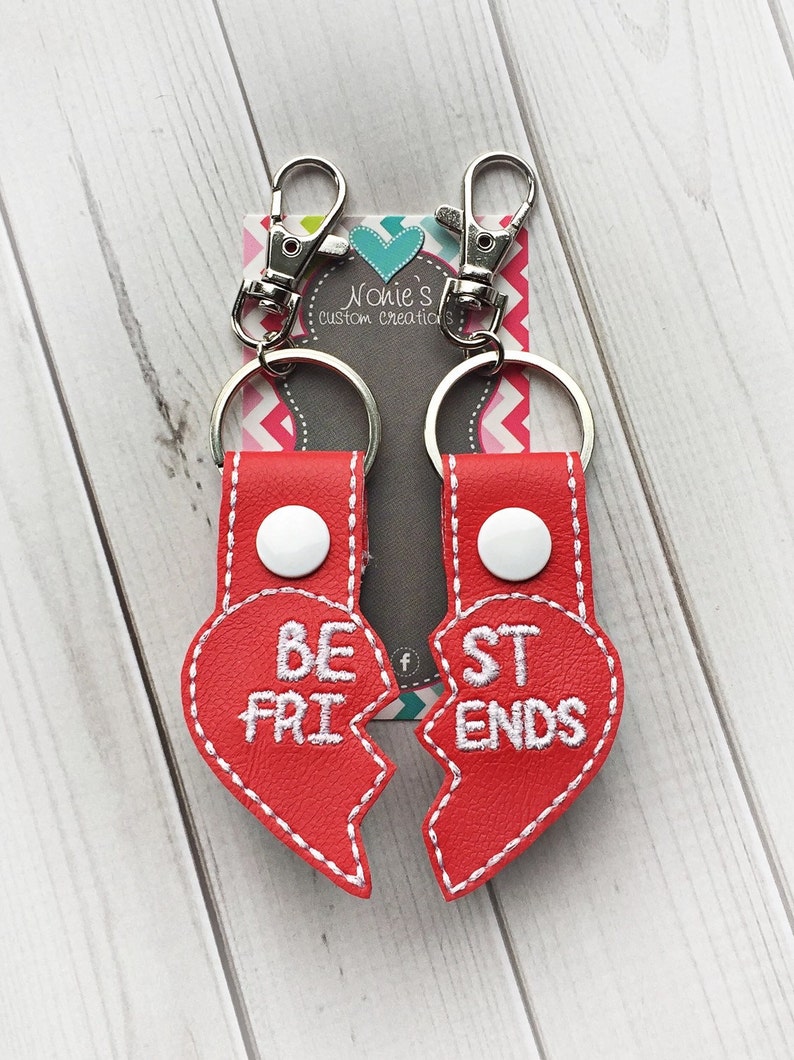 Best Friends Keychain BFF Keychain BFF Gift Friends Etsy