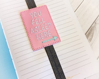 You Fell Asleep Planner Band - Planner Bookmark - Planner Accessory - Planner Accessories - Planner Band - Planner Bands