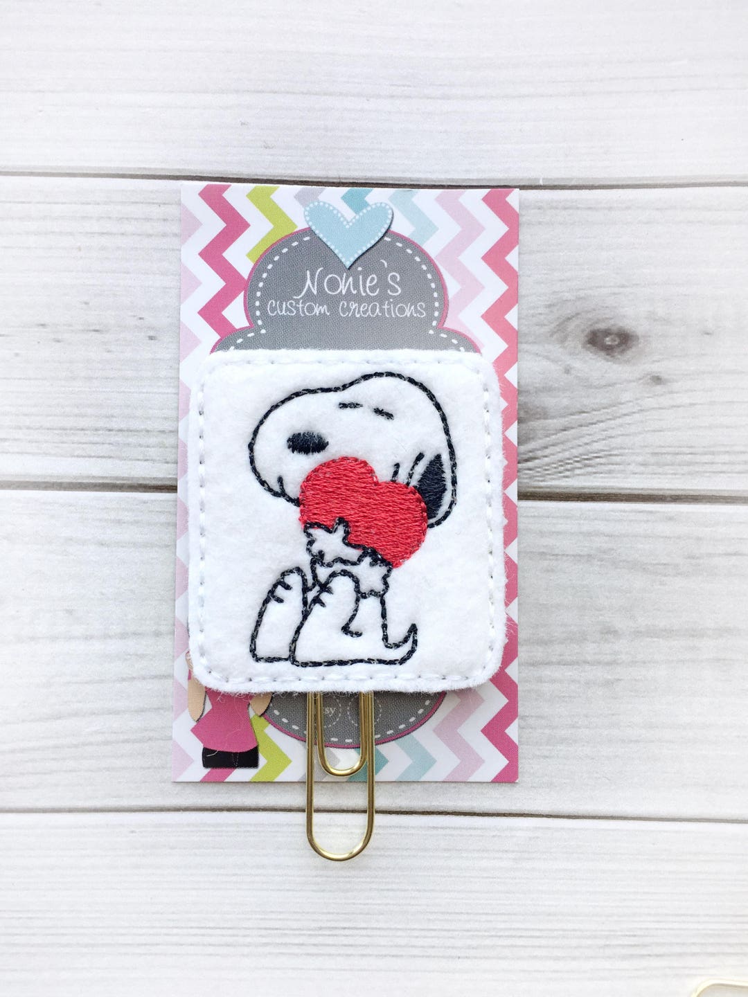 Snoopy Inspired Paper Clip Dog Paperclip planner Accessories Dog Feltie