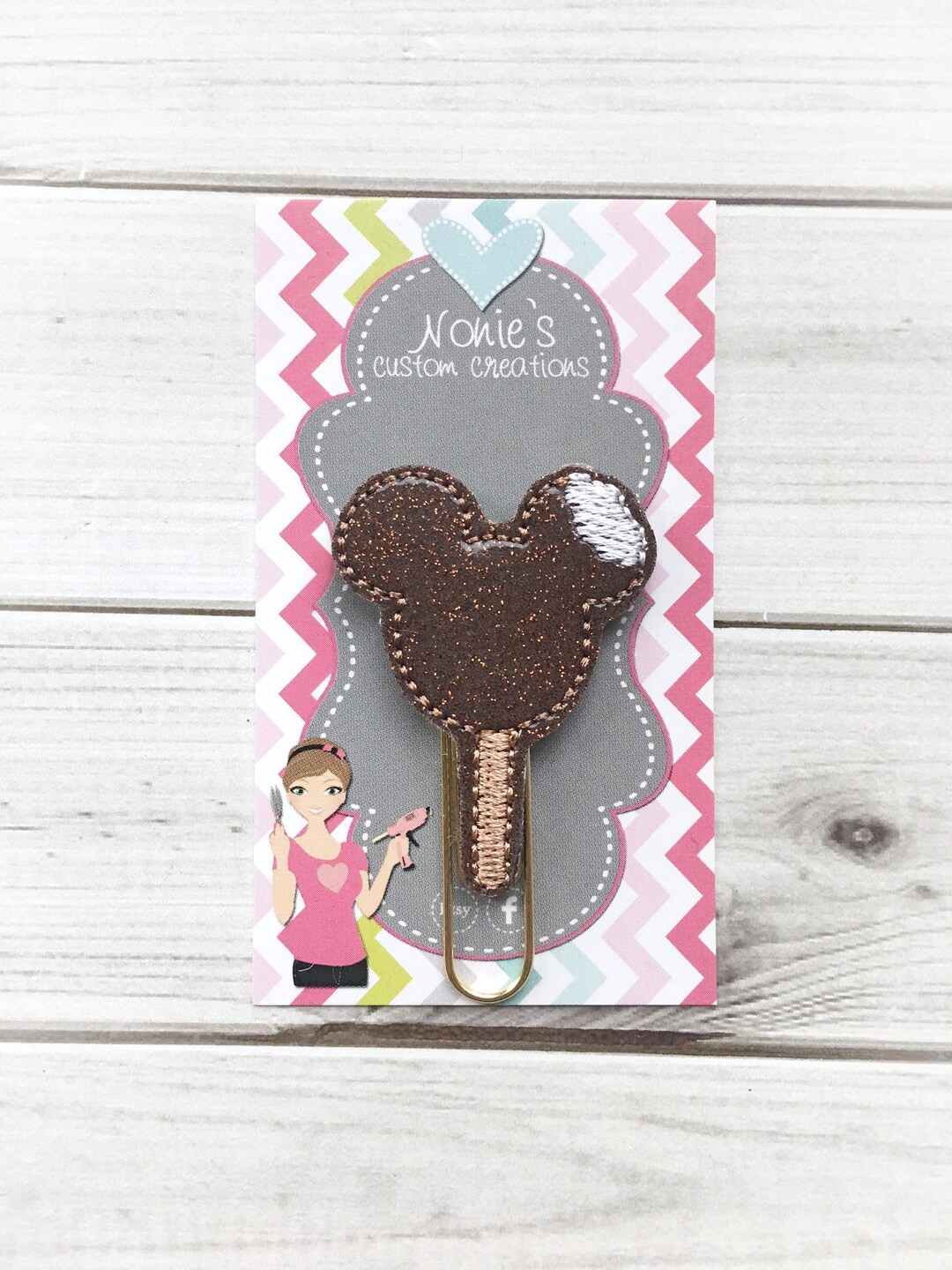 Mouse Ice Cream Paper Clip Mouse Ears Clip planner Paperclip Planner