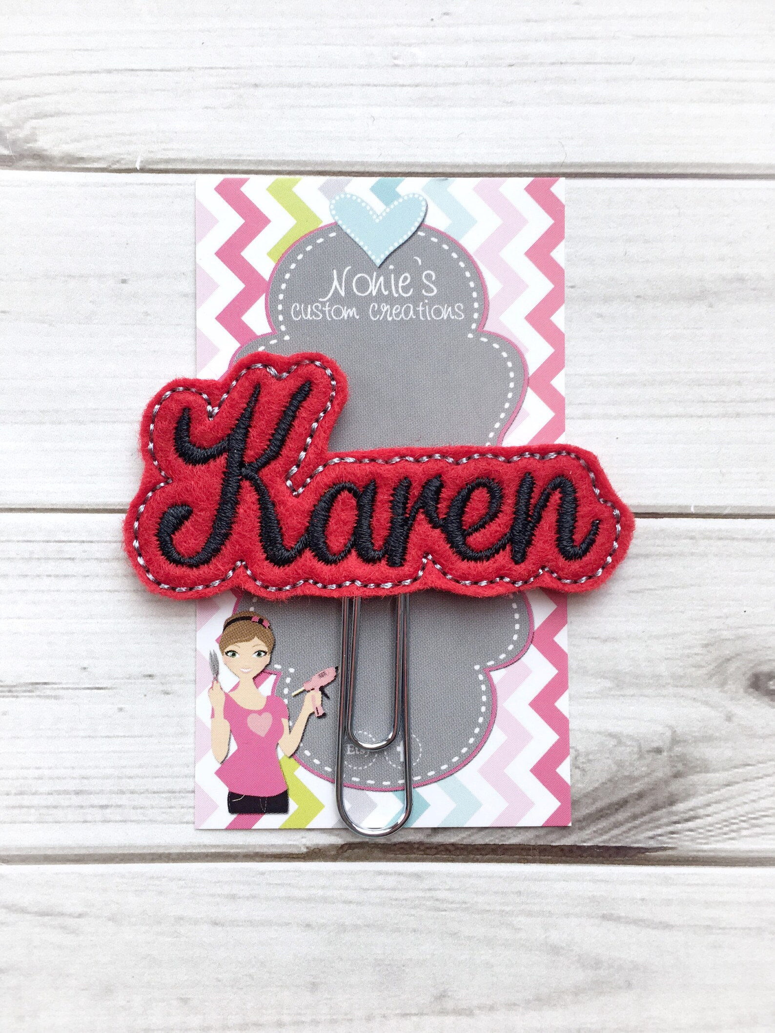 Name Clip Name Paperclip Name Paper Clip Personalized Etsy