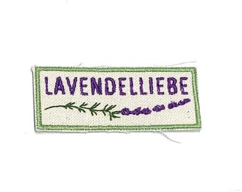 Bügel-Applikation Lavendelliebe violett