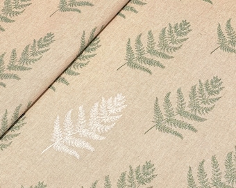 Decorative fabric fern on nature